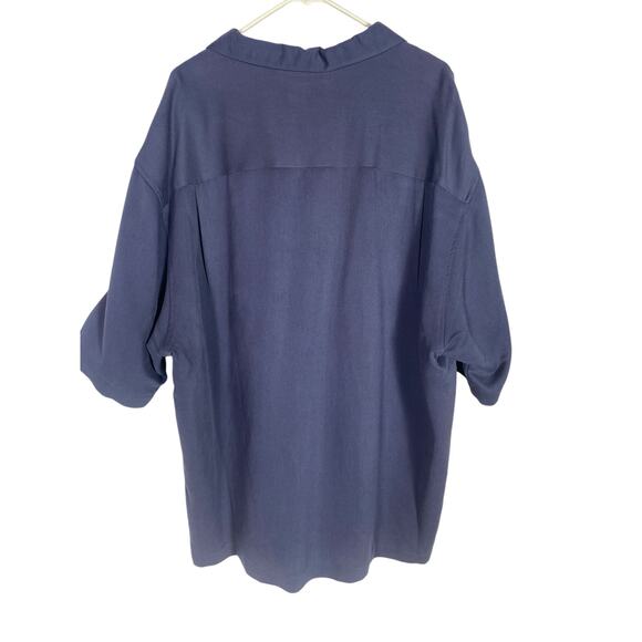 Cubavera Men's Dark Blue short sleeve button down shirt Size XXXL - Picture 7 of 7